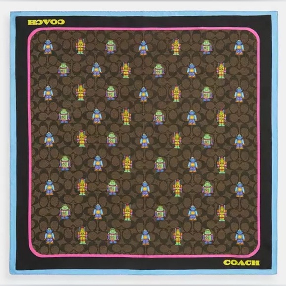 New Coach Cosmic Coach Signature Robot Print - Picture 1 of 4